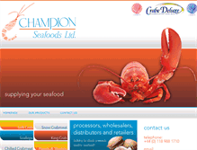 Tablet Screenshot of championseafood.com